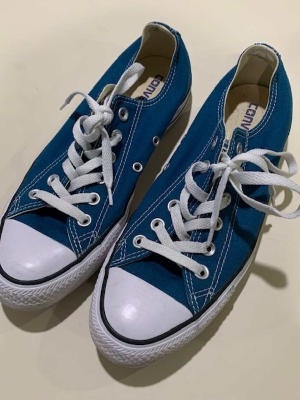 Converse Chuck Taylor All Star Low Top Teal Sneakers Shoes Women 8.5 Men 6.5